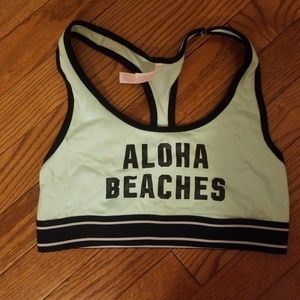 Pink victoria's secret sports bra